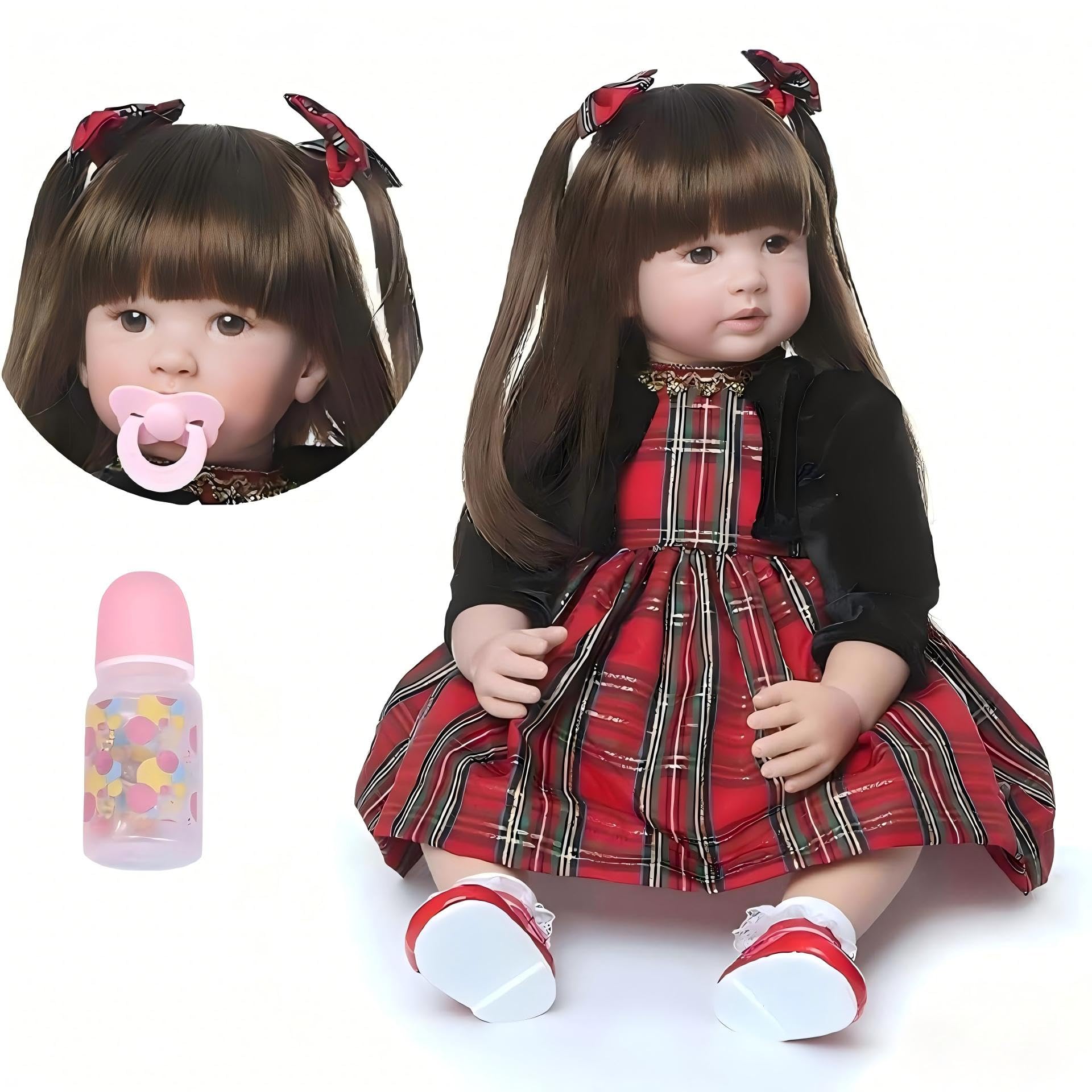Amazon | iCradle 24インチ リボーンベビードール 女の子 ソフトボディ